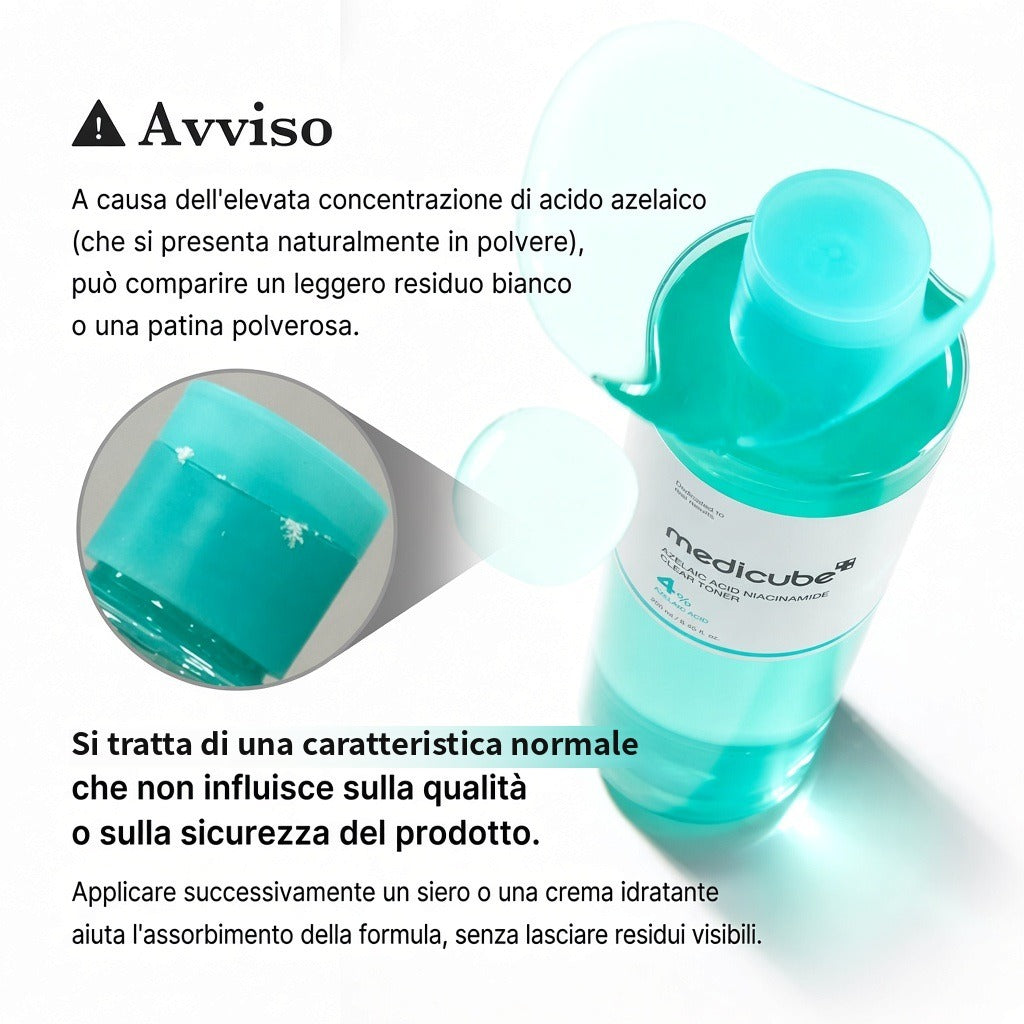 Tonico purificante Acido Azelaico e Niacinamide