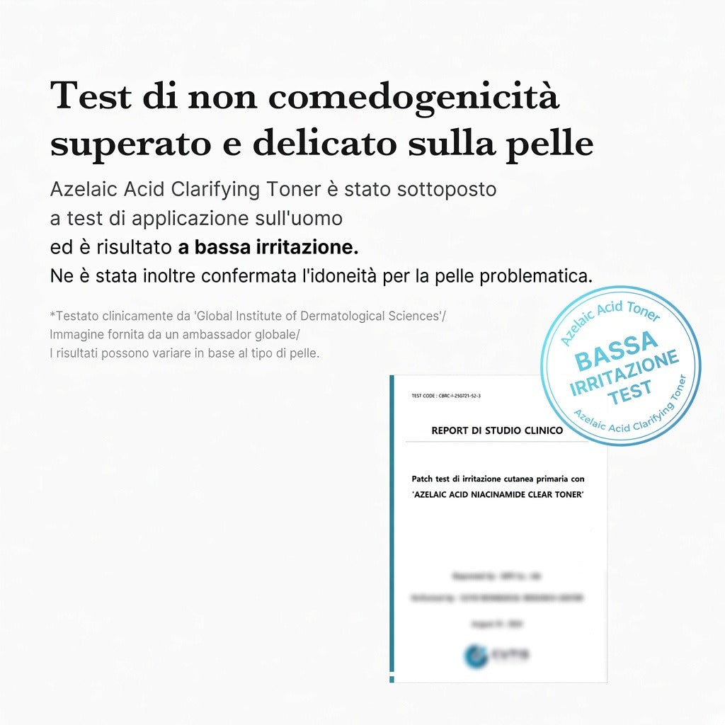 Tonico purificante Acido Azelaico e Niacinamide
