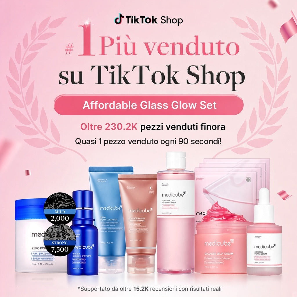 Set routine completa K-Beauty Glass Glow [set da 8 pezzi]