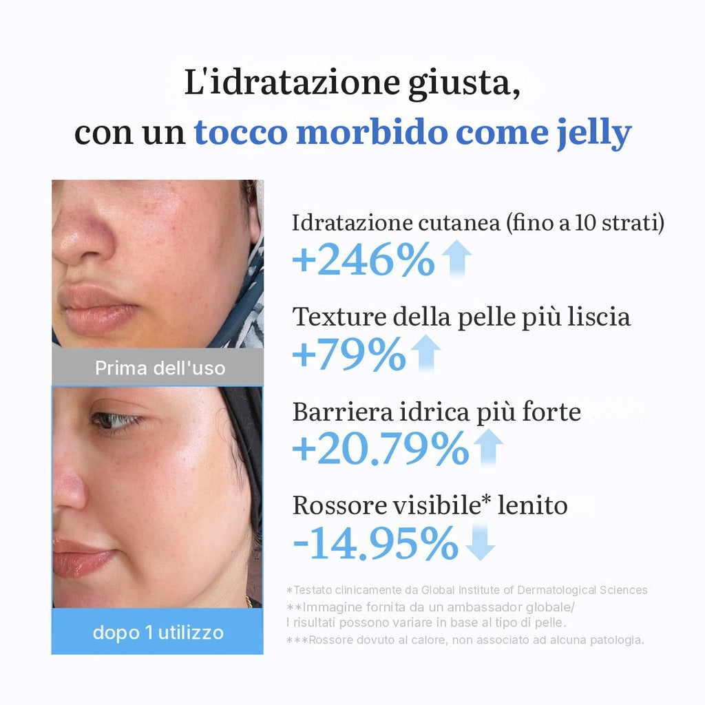 Crema gel idratante all'Acido Ialuronico e Ceramidi