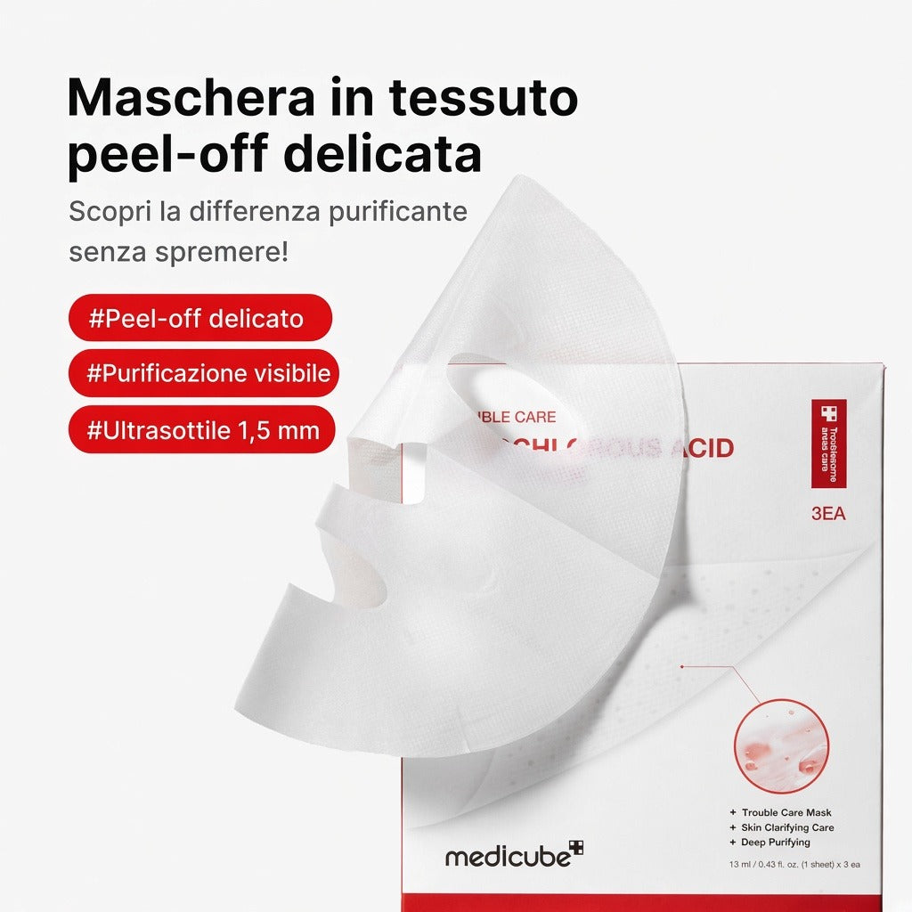 Maschera peeling all'Acido Ipocloroso