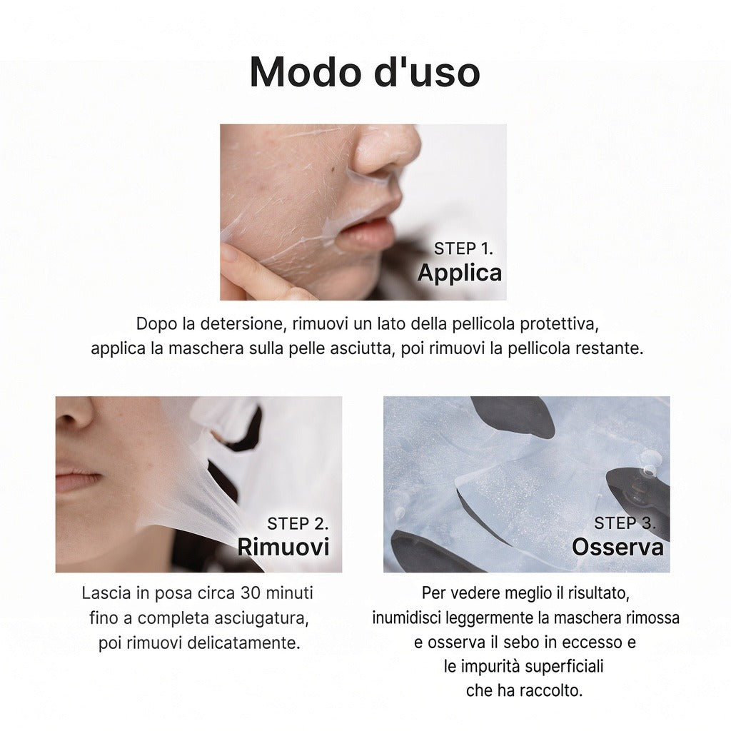 Maschera peeling all'Acido Ipocloroso