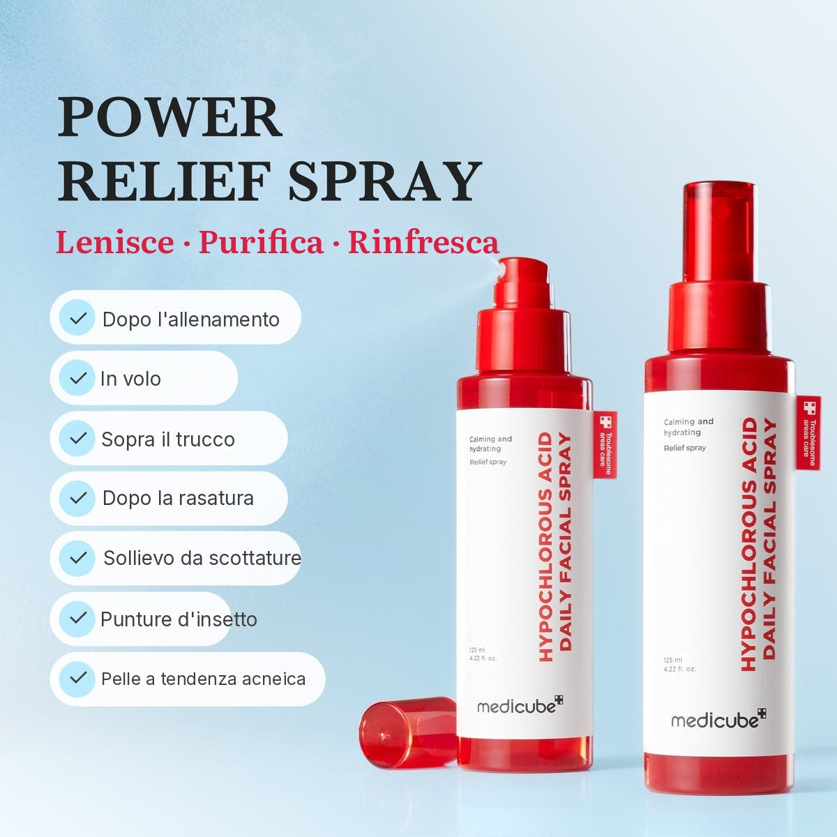Spray lenitivo Power all'Acido Ipocloroso