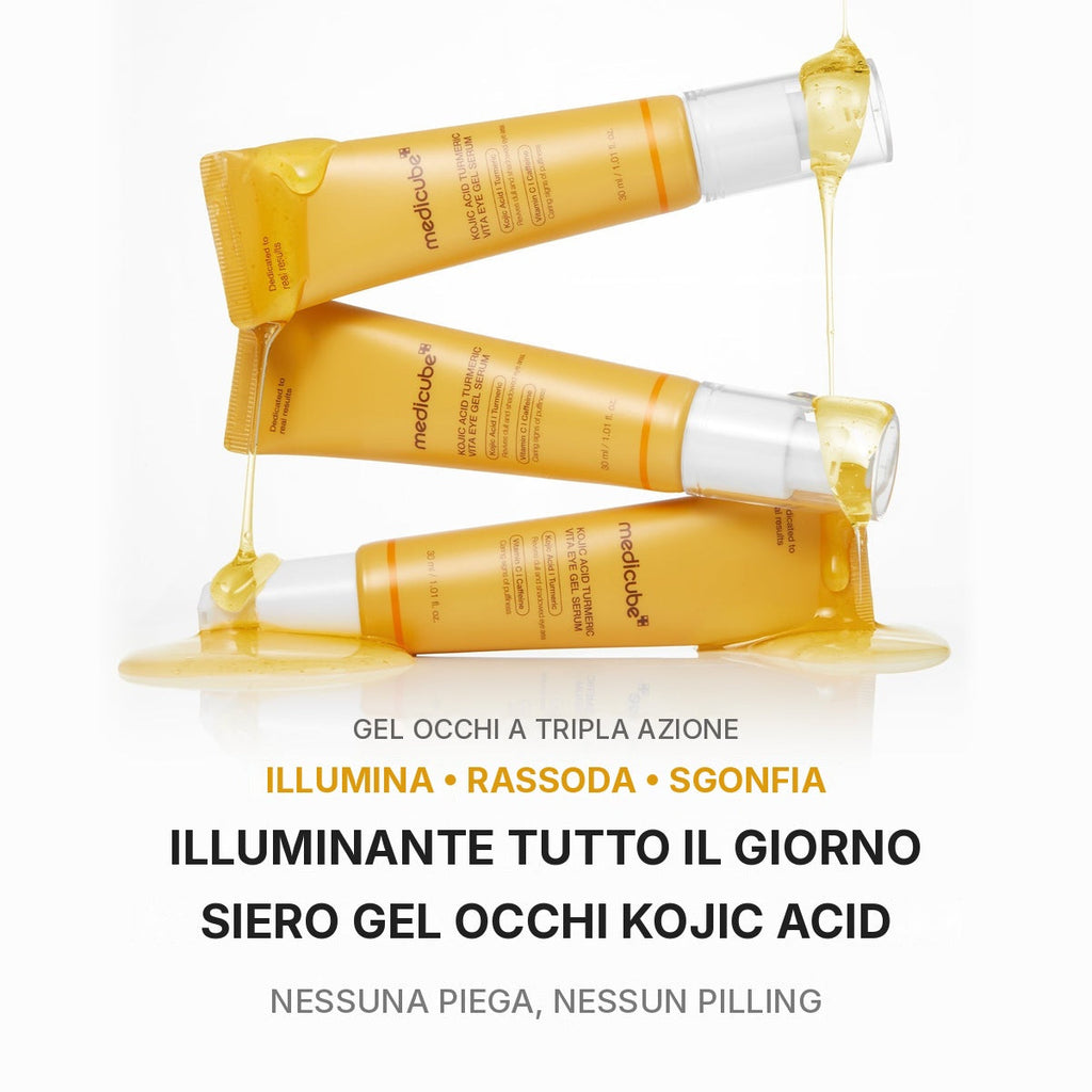 Siero gel contorno occhi Acido Cogico e Curcuma
