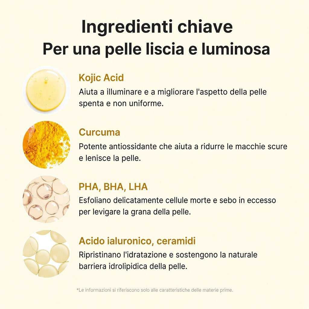 Body Peel Shot Acido Cogico e Curcuma