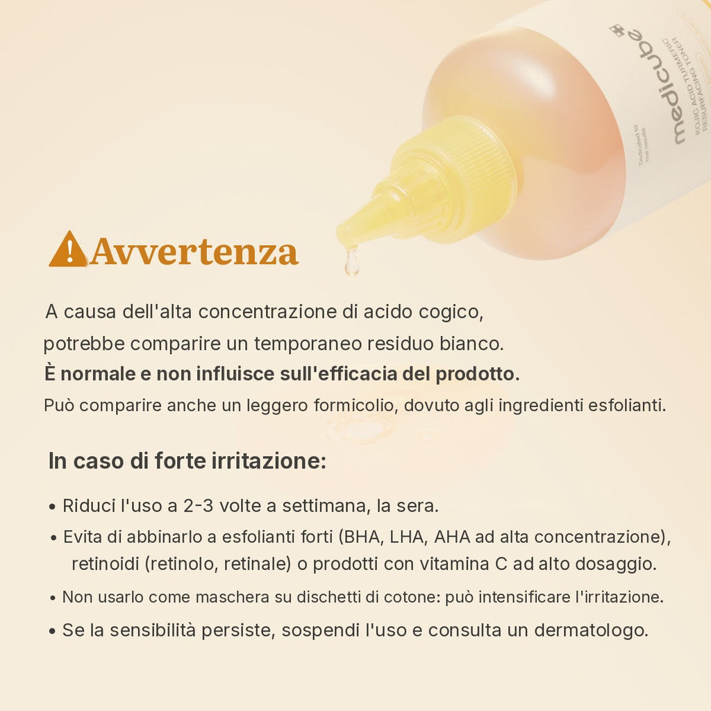 Tonico Acido Cogico e Curcuma