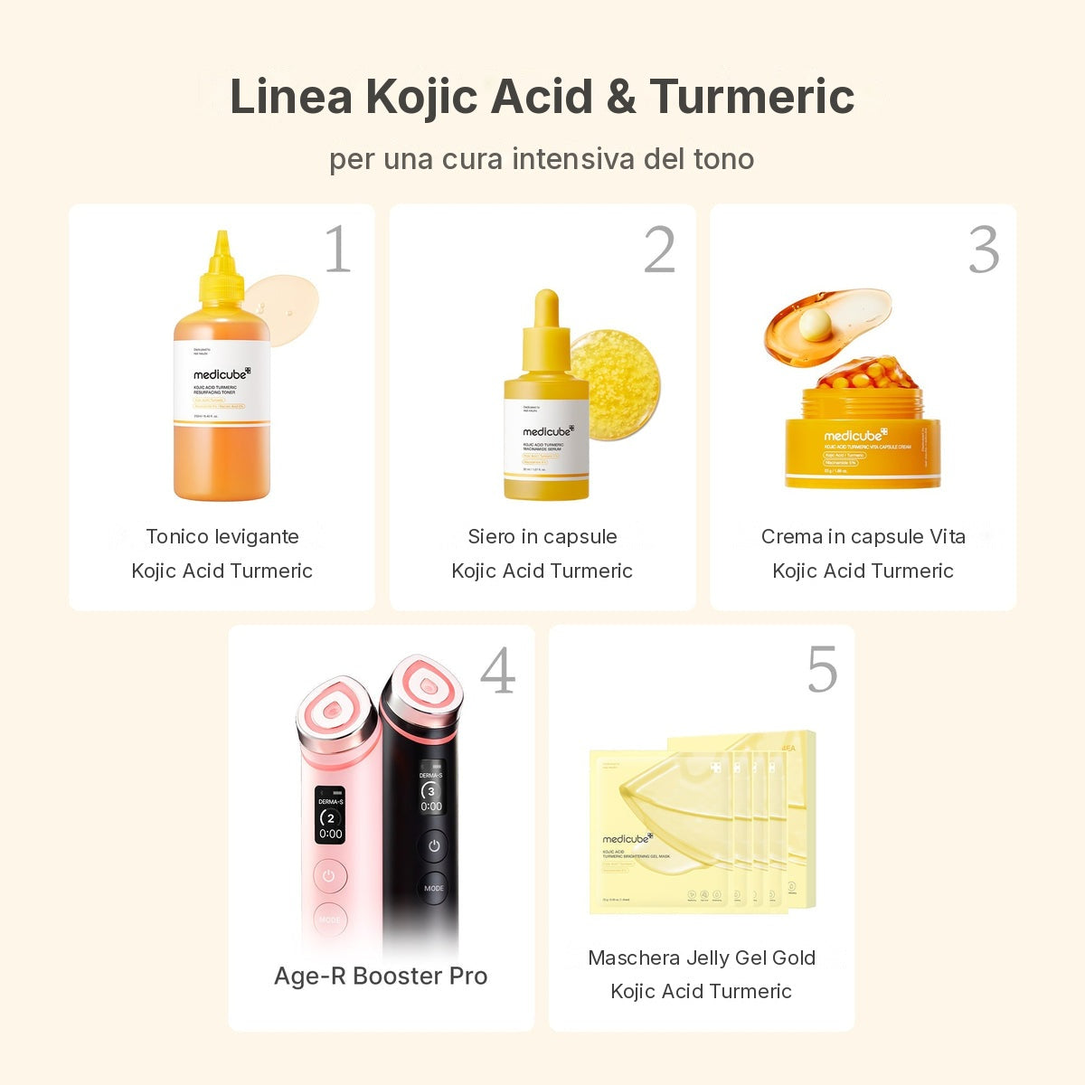 Crema in capsule Vita Acido Cogico e Curcuma
