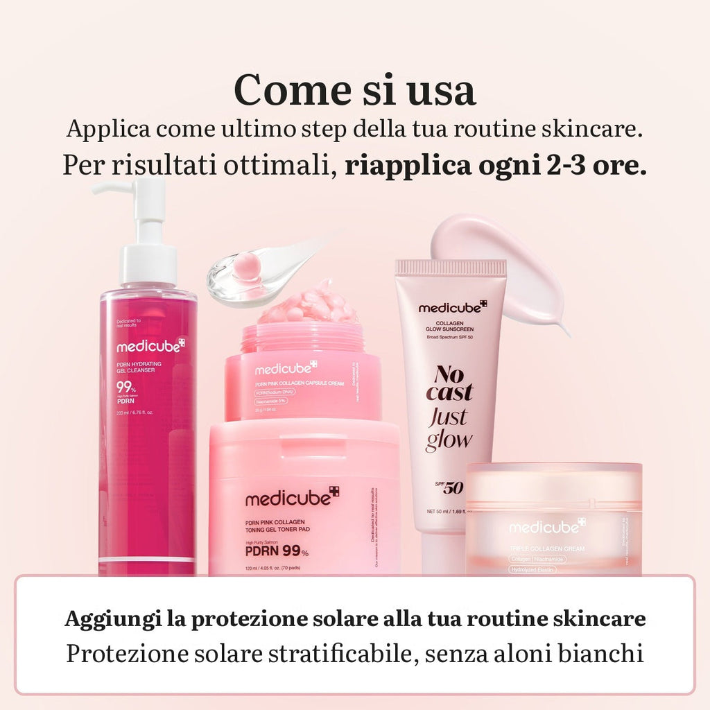 Protezione solare al collagene No Cast Just Glow