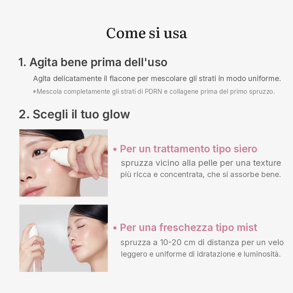 Siero spray PDRN Pink Collagen Glow Jelly