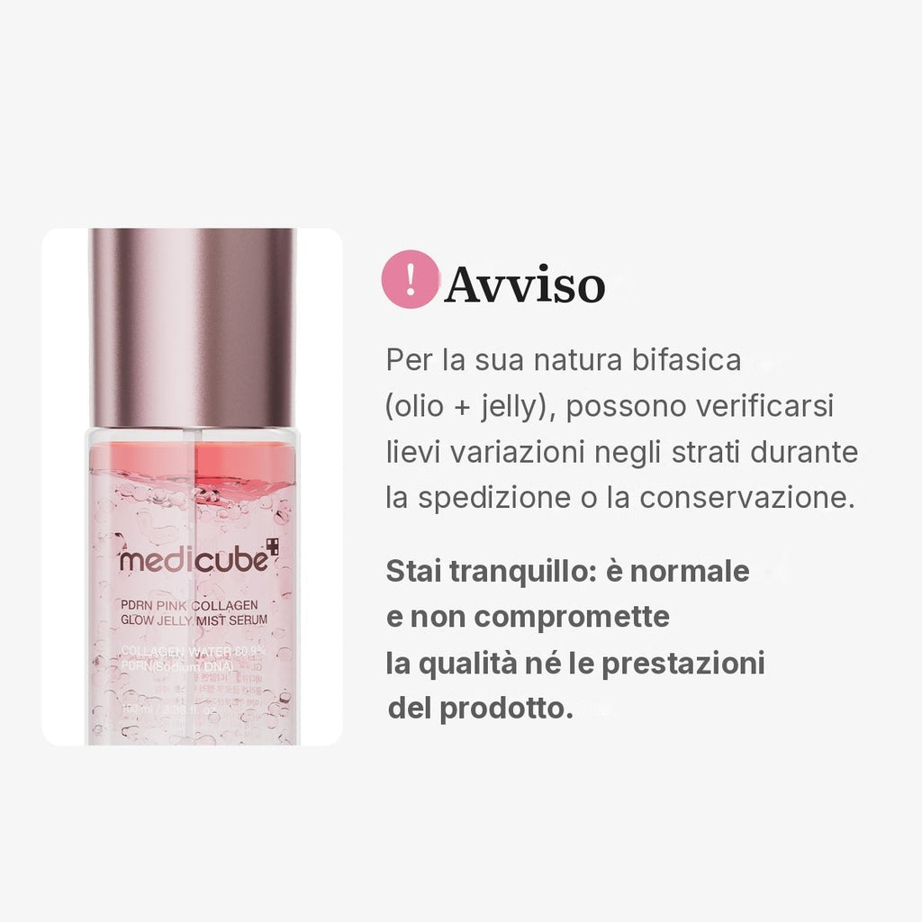 Siero spray PDRN Pink Collagen Glow Jelly