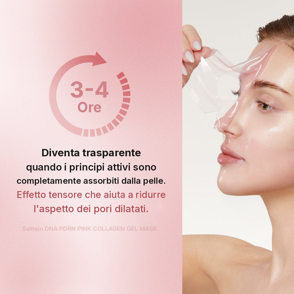 Maschera in gel Jelly PDRN Pink Collagen al Salmone