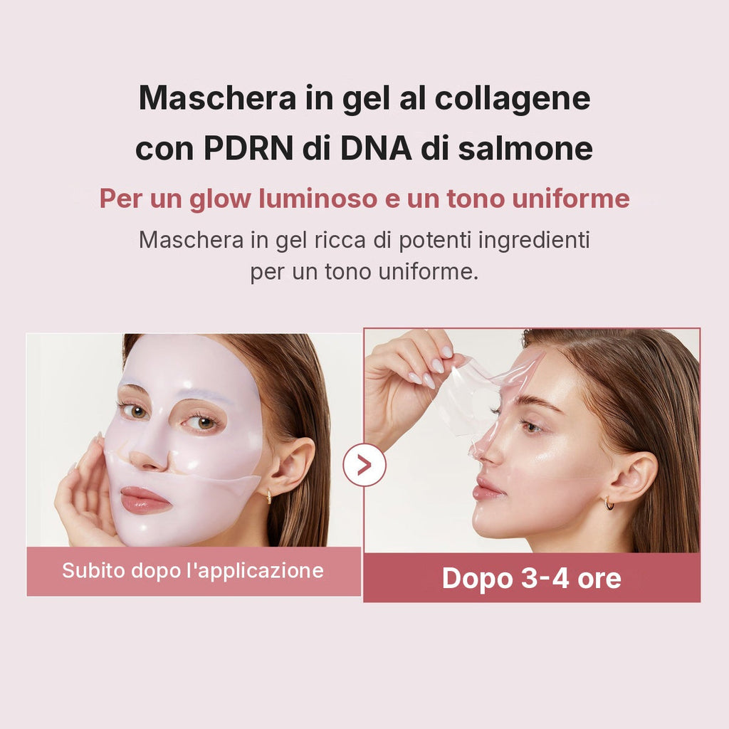 Maschera in gel Jelly PDRN Pink Collagen al Salmone