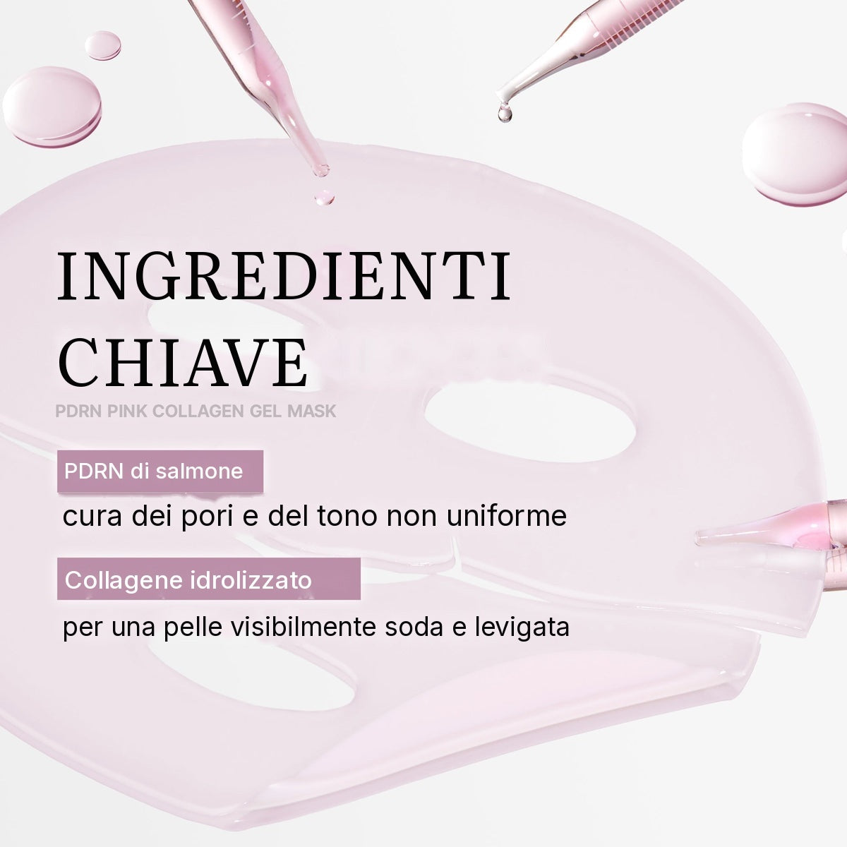 Maschera in gel Jelly PDRN Pink Collagen al Salmone