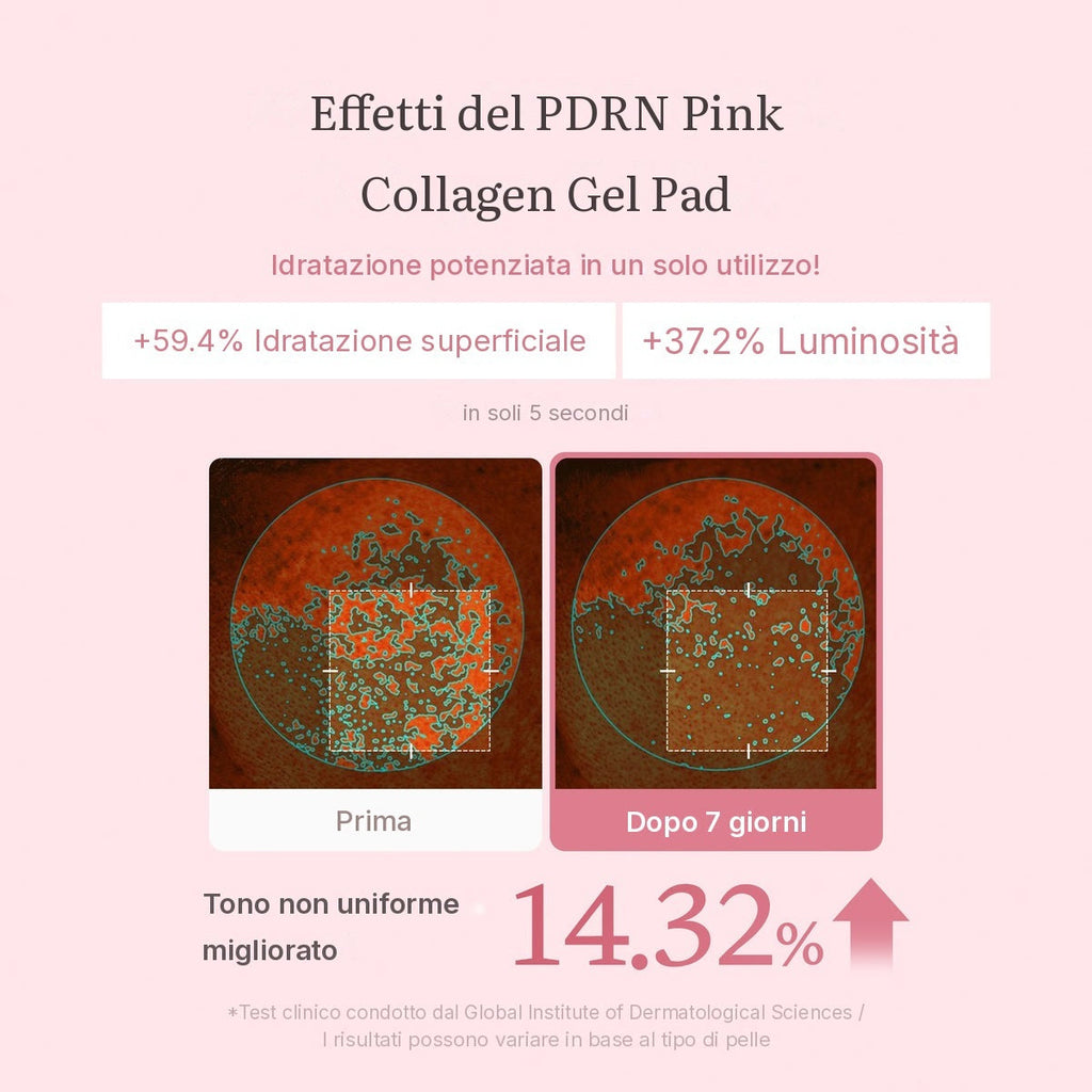 Dischetto tonico in gel PDRN Pink Collagen