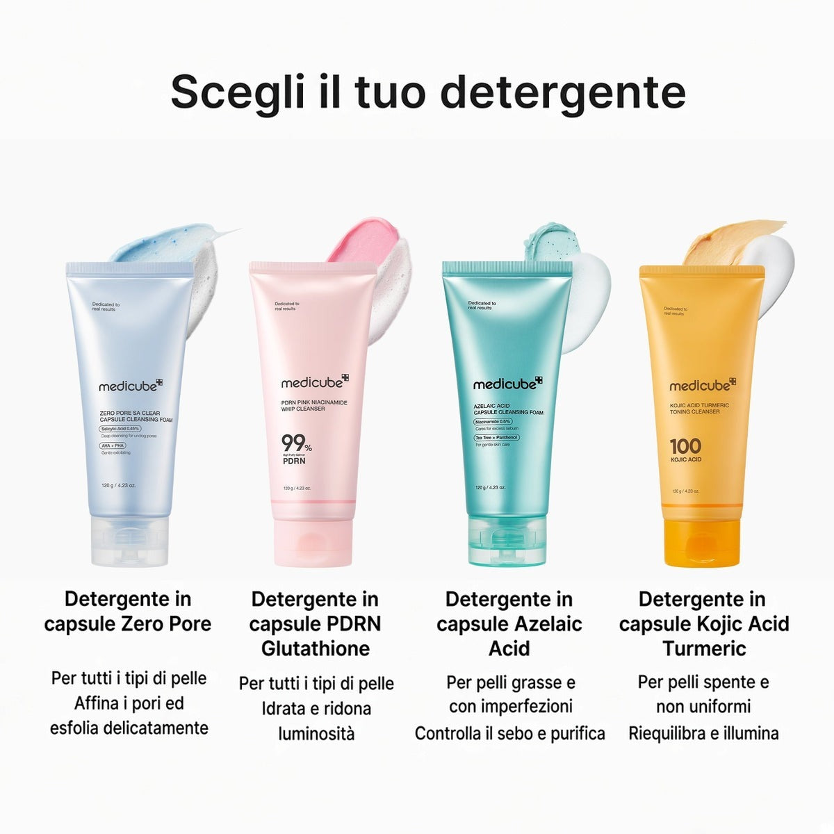 Schiuma detergente in capsule PDRN Pink Glutatione