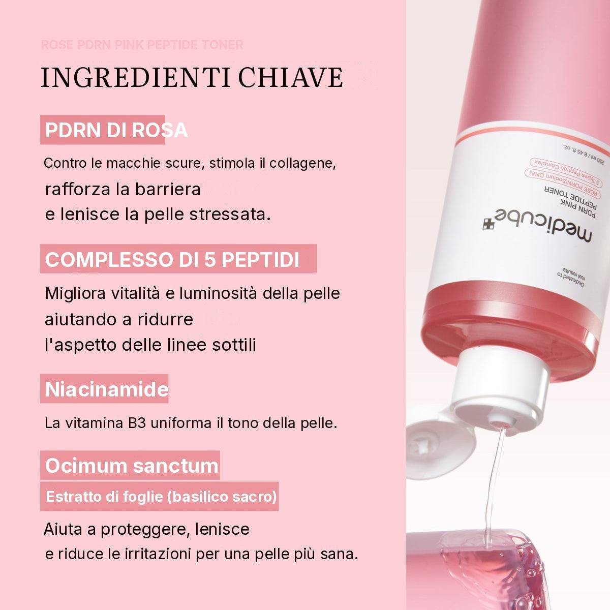 Tonico PDRN Pink ai Peptidi