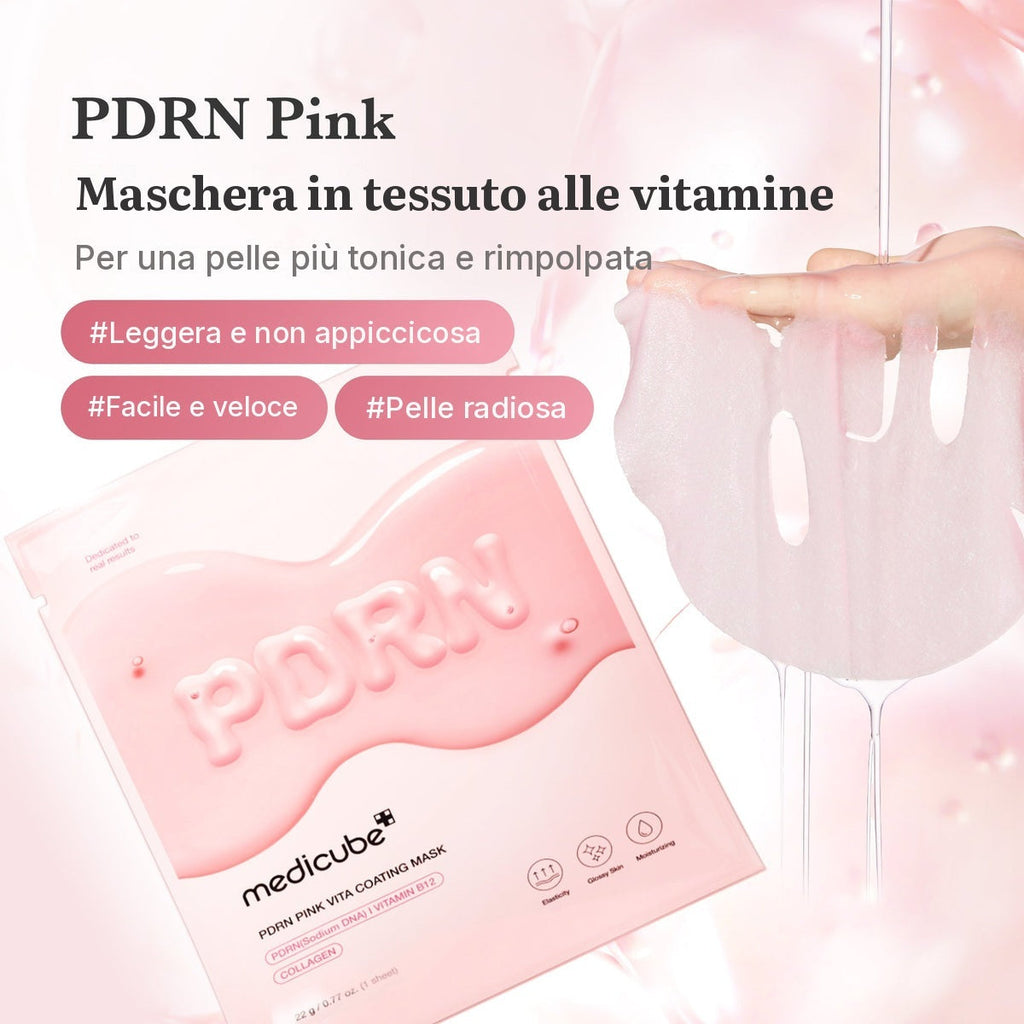 Maschera in tessuto PDRN Pink Vita Coating