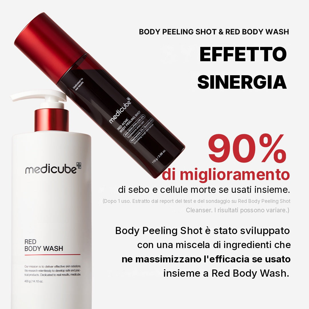 Detergente corpo Red Peeling Shot