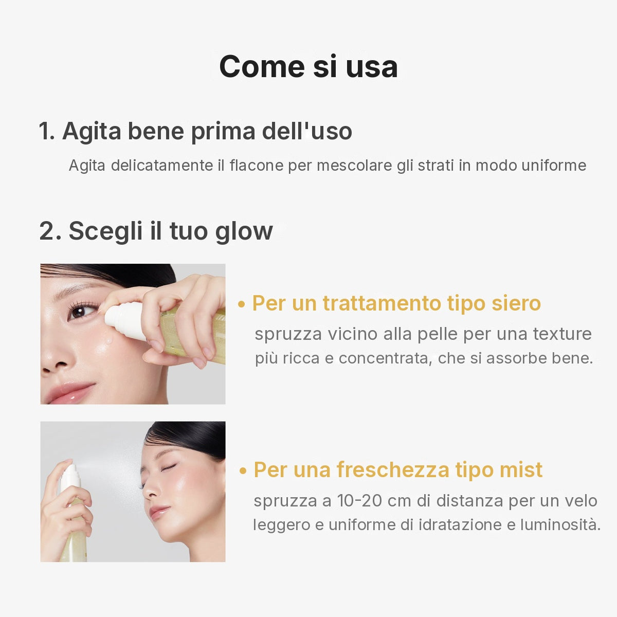 Siero spray Gold Jelly Vitamine Acido Cogico e Curcuma
