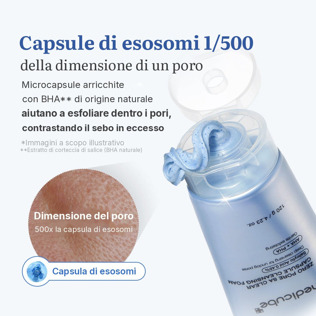 Schiuma detergente in capsule Zero Pore